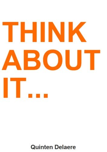Think about it...
