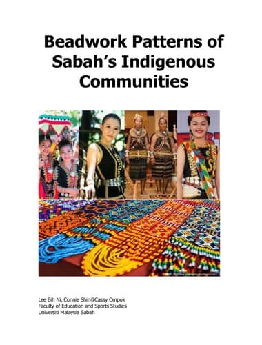 Beadwork Patterns of Sabah’s Indigenous Communities
