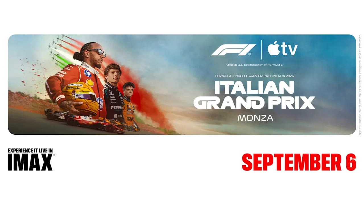 F1® on Apple TV Live in IMAX: Italy Race