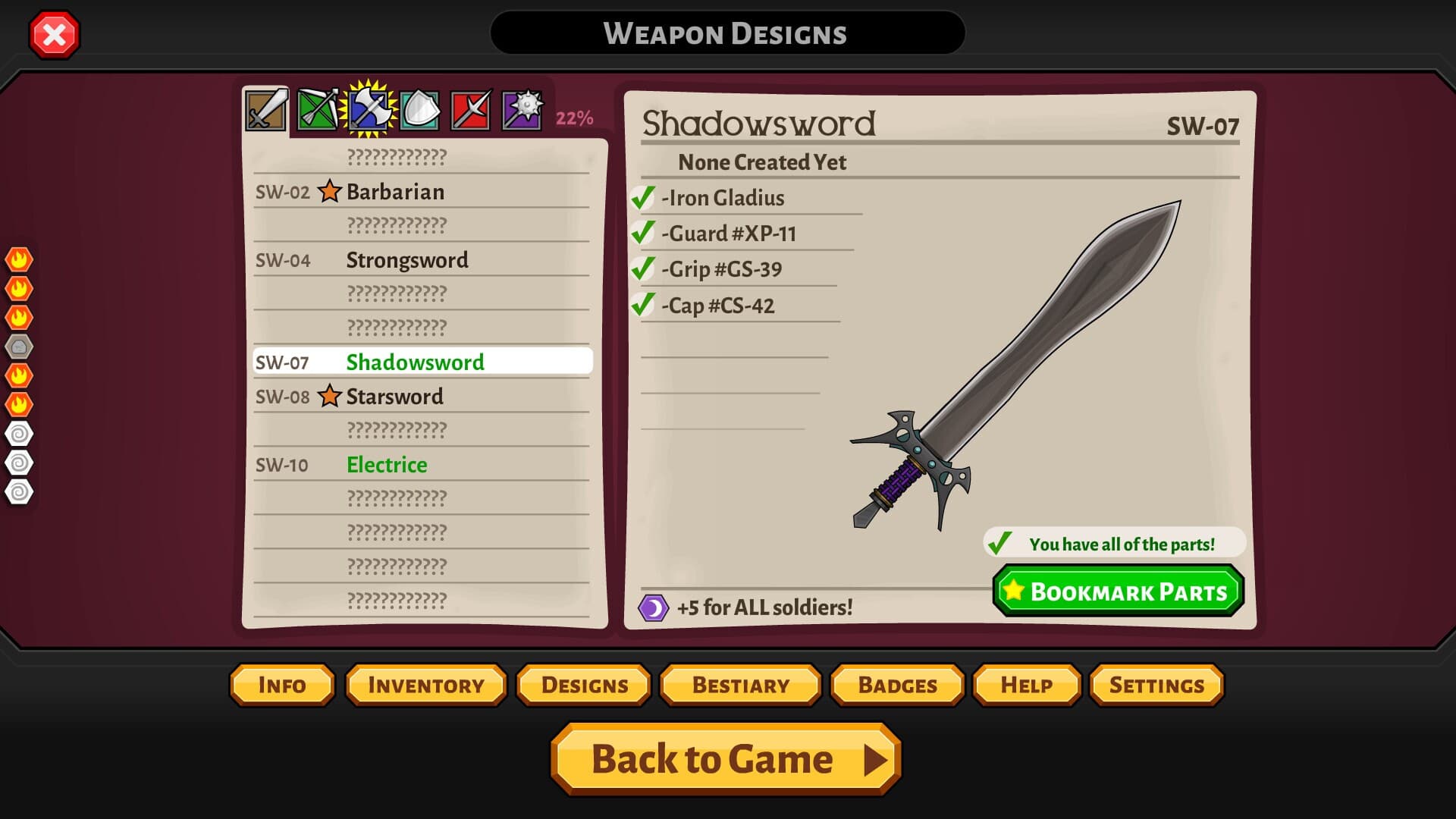 Jacksmith: Weapons and Warriors