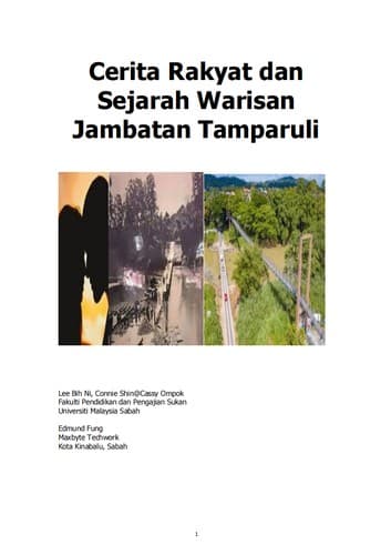 Cerita Rakyat dan Sejarah Warisan Jambatan Tamparuli