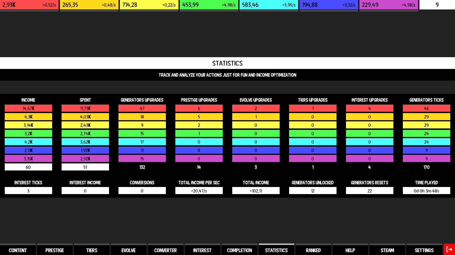 Idle Colors